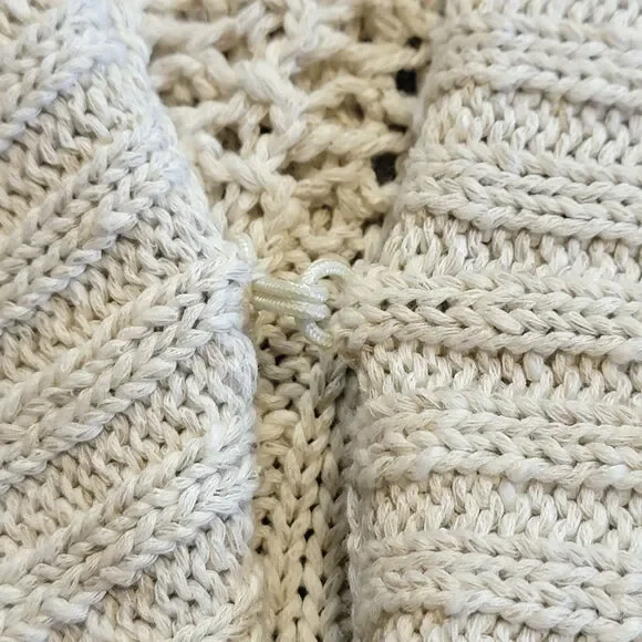 Alice + Olivia Cream Open-Knit Cardigan - Picture 12 of 15